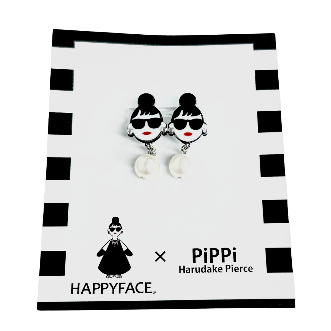【HAPPYFACE】×【PiPPi】EMMA貼るパールピアス　シルバー　※2/12〜17頃より順次配送予定