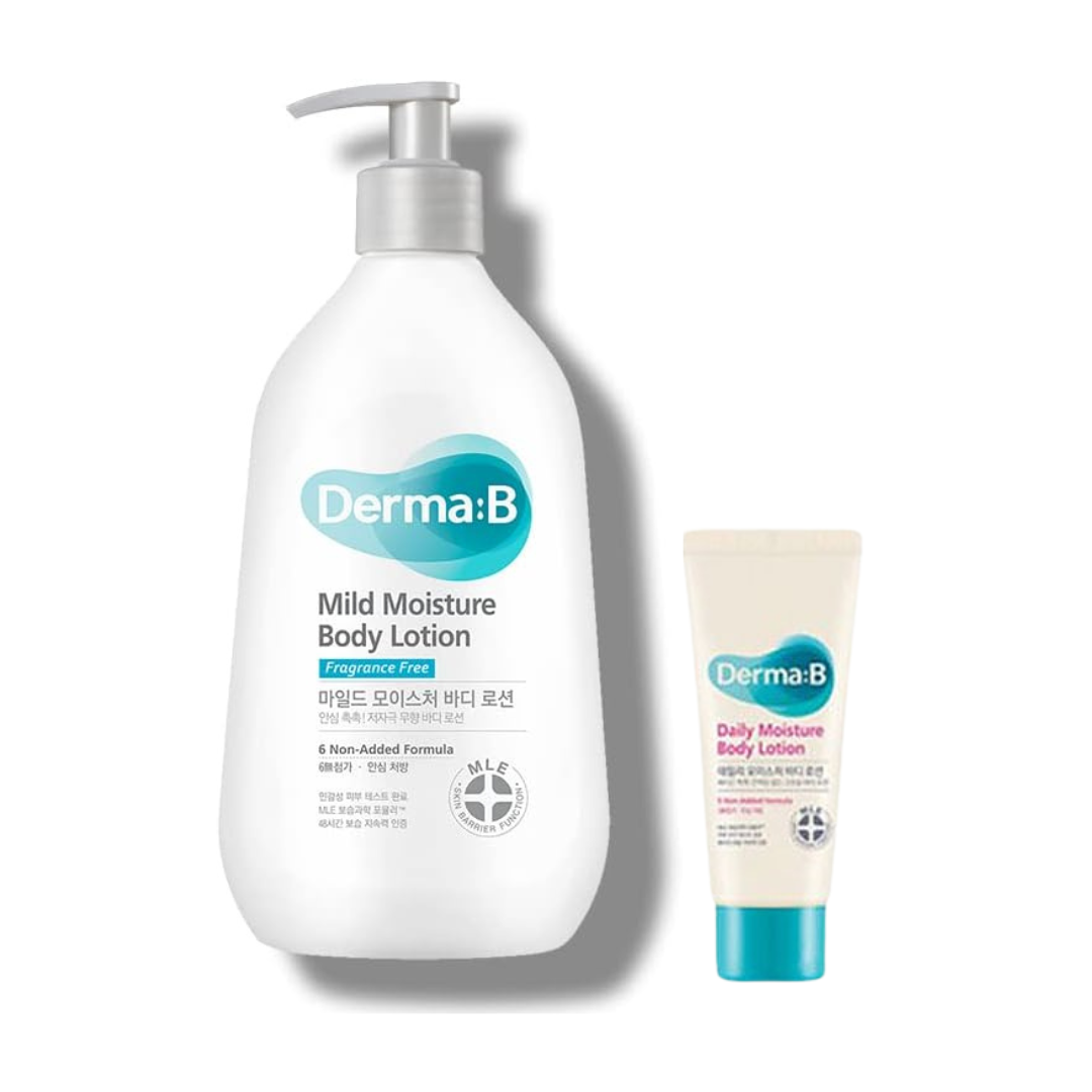 【Derma B】マイルドモイスチャーボディローション400ml ＋ デイリーモイスチャ―ボディローション20ml付き　※2/12〜17頃より配送予定