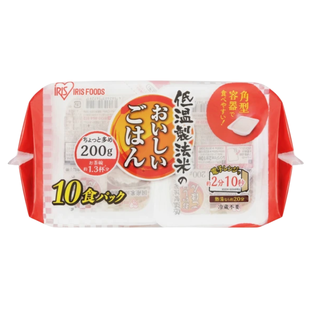 低温製法米のおいしいごはん 国産米100％　200g×10パック　※8/6-12迄に順次発送予定