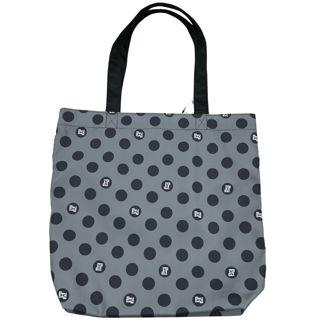 【HAPPYFACE】ＥＭＭＡ 顔相良刺繡新トート ドット　-グレー-　※7/30〜8/5迄に順次発送予定