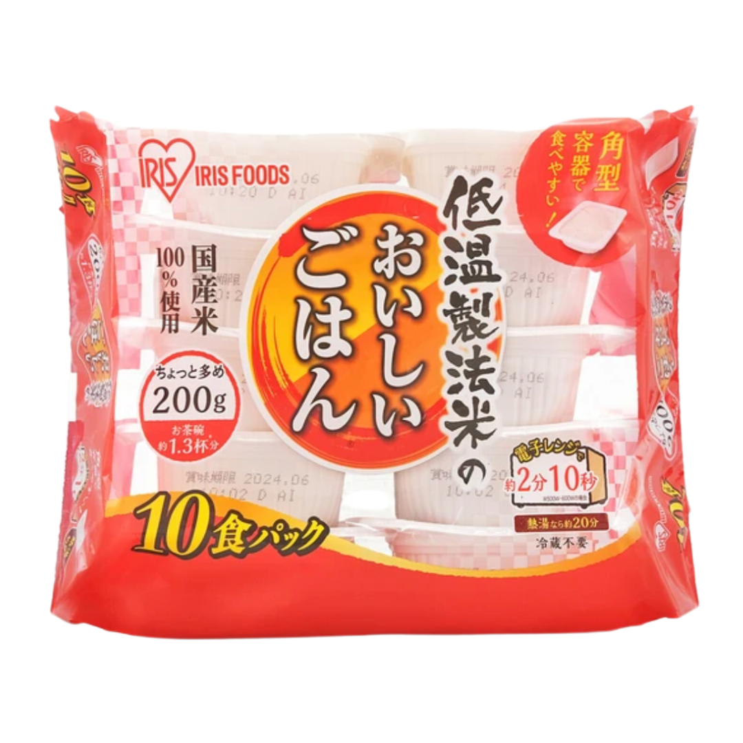 低温製法米のおいしいごはん 国産米100％　200g×10パック　※8/6-12迄に順次発送予定