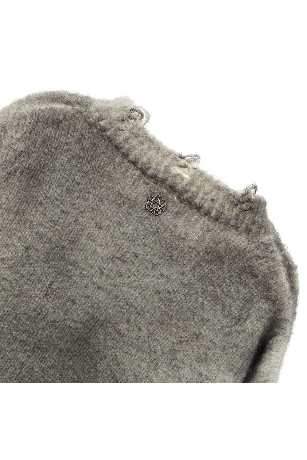 ※予約商品【ULKIN】Spray Oversized Cardigan_Grey　※12月頃より順次配送予定