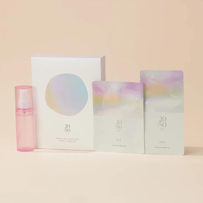 PREMIUM NANO COLLAGEN SHEET × MIST 2050 Twenty Fifty プレミアムナノコラーゲンシート×ミスト  ※ミラープレゼント！　※10/8~14頃より配送予定
