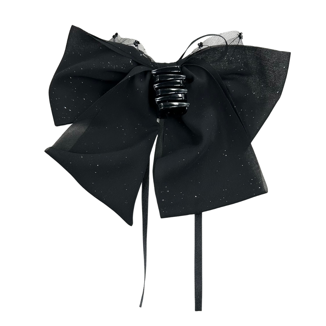 ビーズ付きメッシュリボンクリップ　※6/18~24迄に順次発送予定