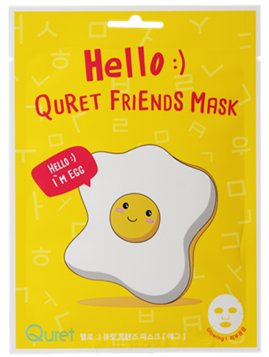 Quret Friends Mask たまご×ツヤ　※4/23~29より順次配送予定