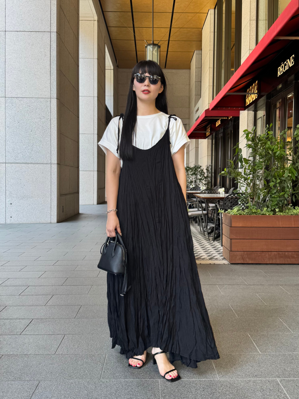 【ASYMM】CRUSHÉ DRESS -black-　※7/28〜8/1迄に順次発送