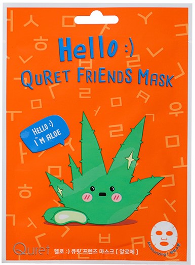 Quret Friends Mask アロエ×水分　※4/23~4/29迄に順次発送予定