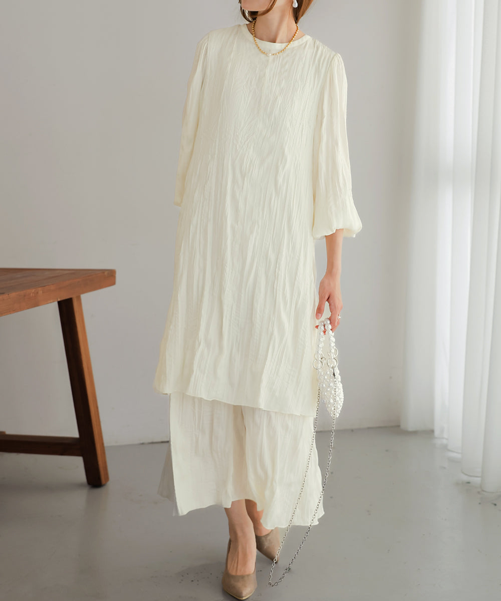 【Bab】ILEHEM RAYARD PRIEST ONEPIECE　エクリュ