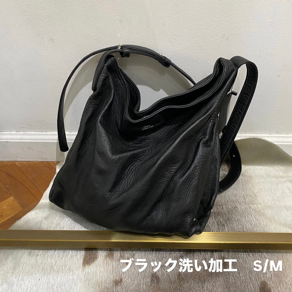 ⚠️予約【M.U.L.】テールショルダー(洗い加工) -ブラック- ※R7. 6月末 