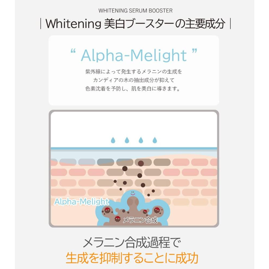 【GLUIRE】ホワイトニングセラムブースター/美容液　※9/17-23より順次発送予定