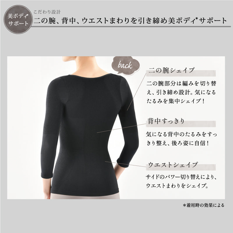 Befit(ﾋﾞｰﾌｨｯﾄ) 燃活ｻﾎﾟｰﾄ 美姿勢ｲﾝﾅｰ ﾌﾞﾗｯｸ　※5/14~17より順次発送予定