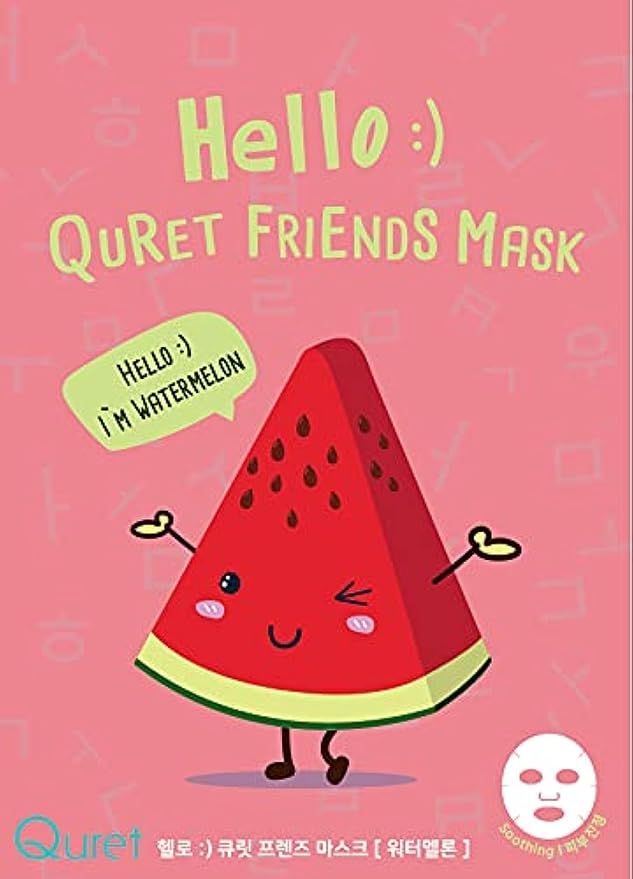 Quret Friends Mask スイカ×鎮静　※4/23~4/29迄に順次発送予定