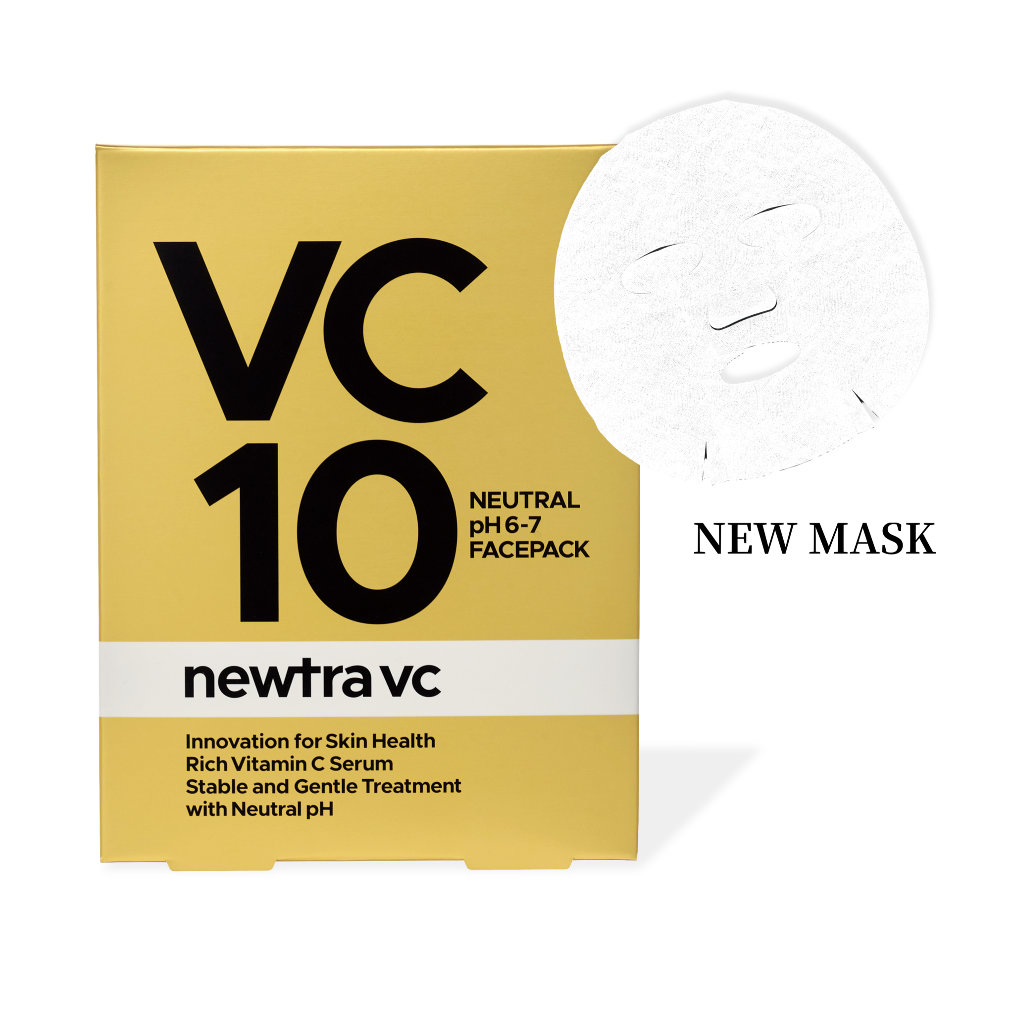 【特典付き🎁】【MARVESALA】newtra vc10 フェイシャルマスク4枚入り（1箱）※7/2~8迄に順次発送予定