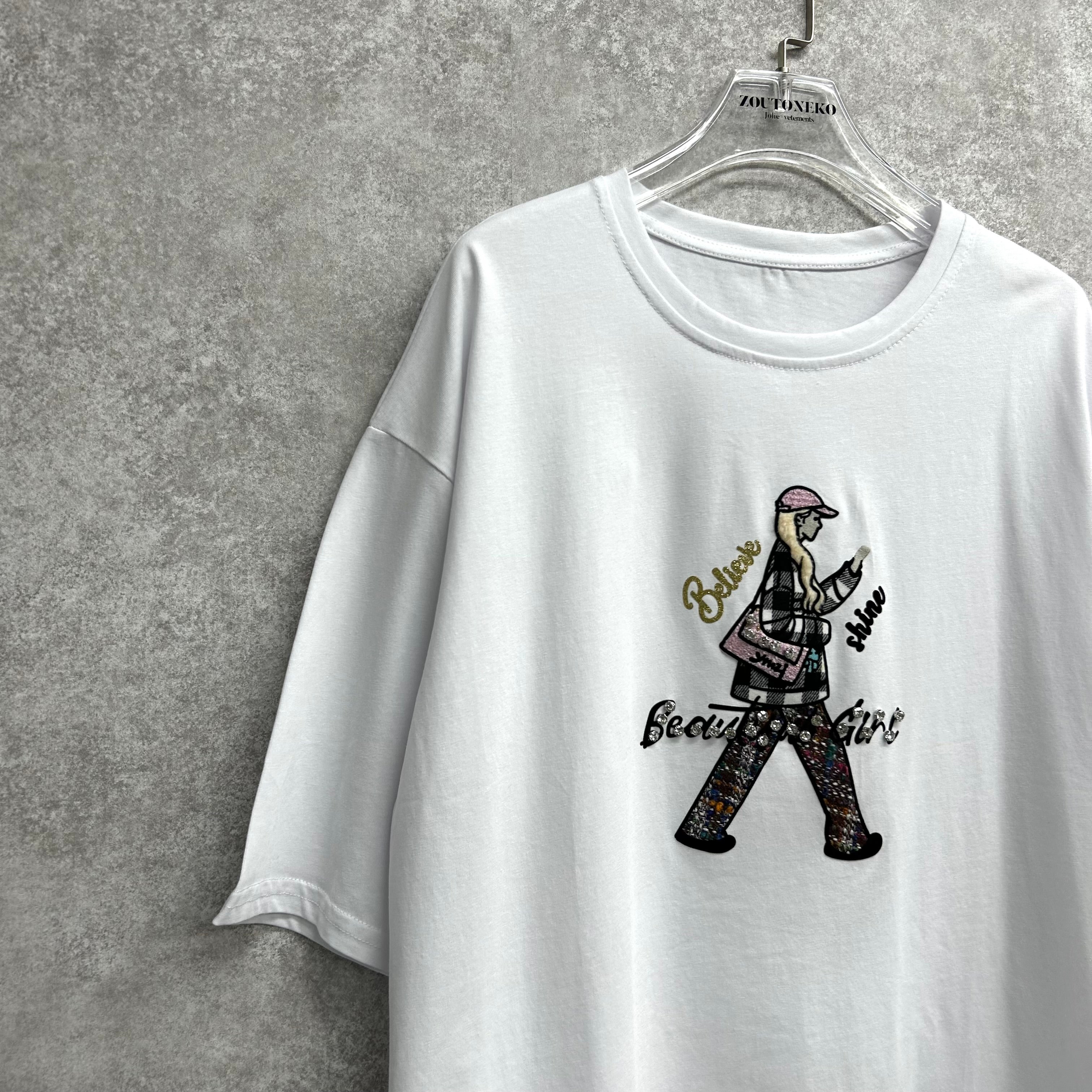 シティーガールTシャツ　-ホワイト-　※3/5〜11頃より順次発送予定