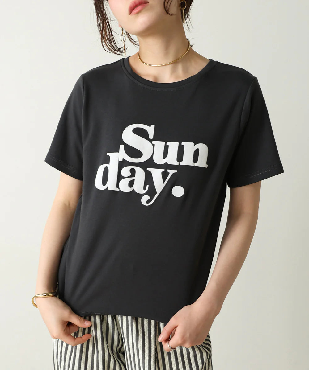 フロッキーロゴTシャツ　-チャコール-　※7/9-15迄に順次発送予定