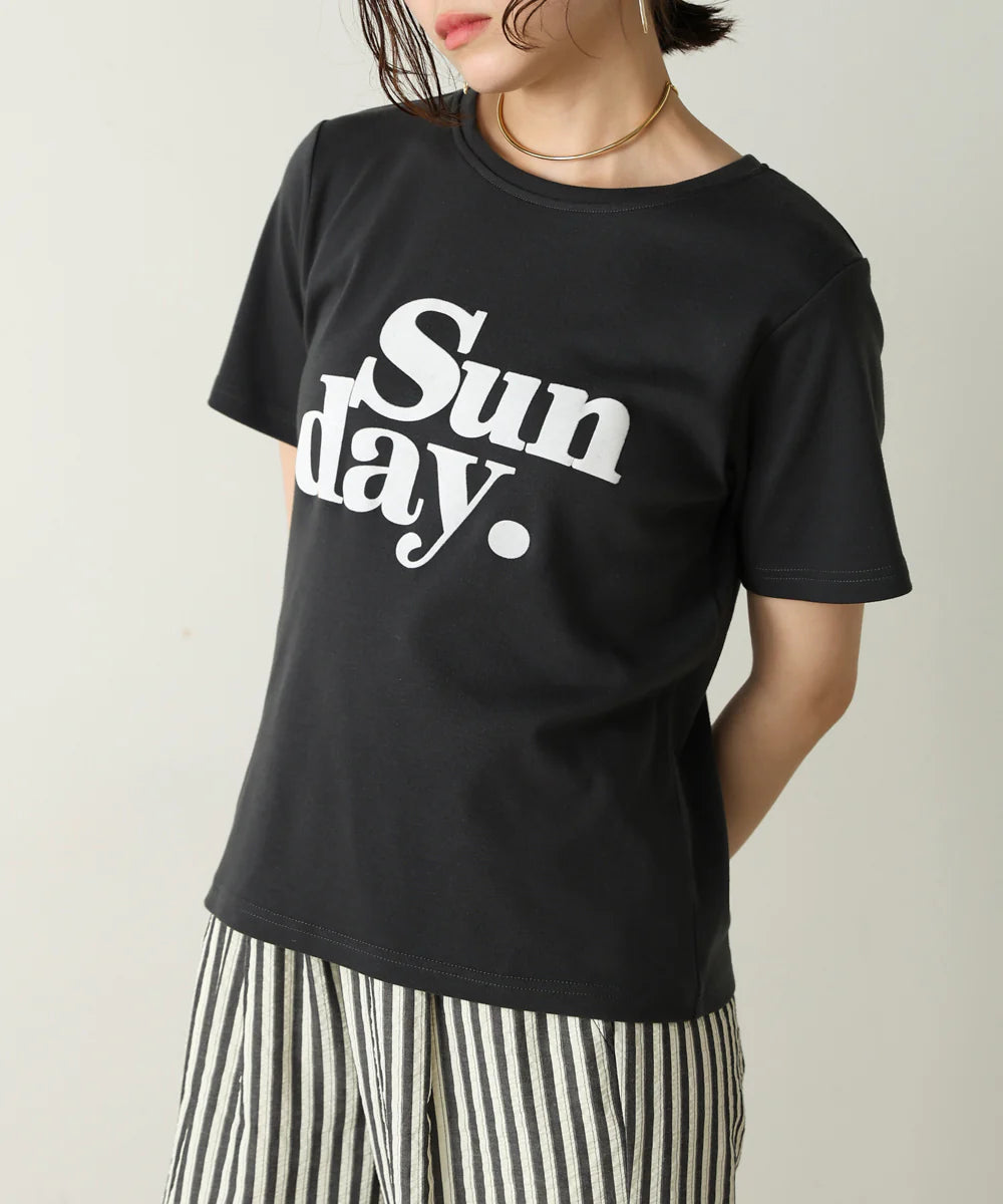 フロッキーロゴTシャツ　-チャコール-　※7/9-15迄に順次発送予定