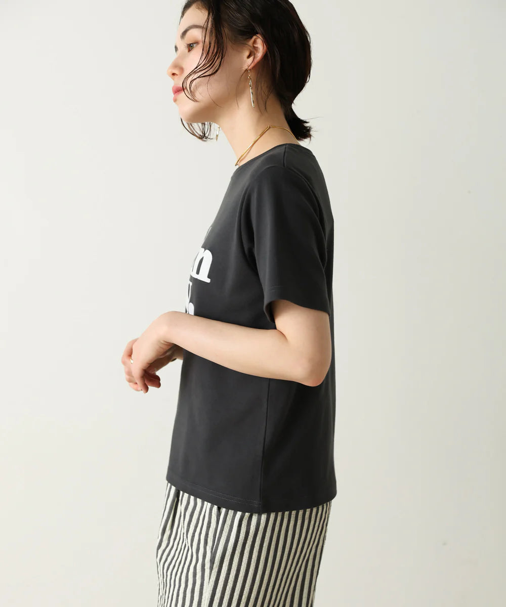 フロッキーロゴTシャツ　-チャコール-　※7/9-15迄に順次発送予定