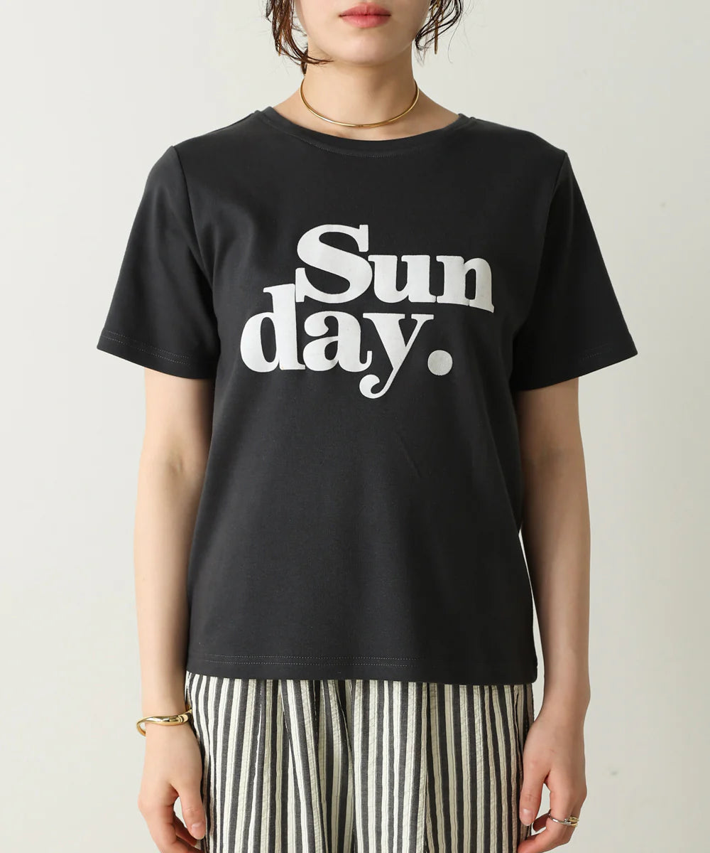 フロッキーロゴTシャツ　-チャコール-　※7/9-15迄に順次発送予定