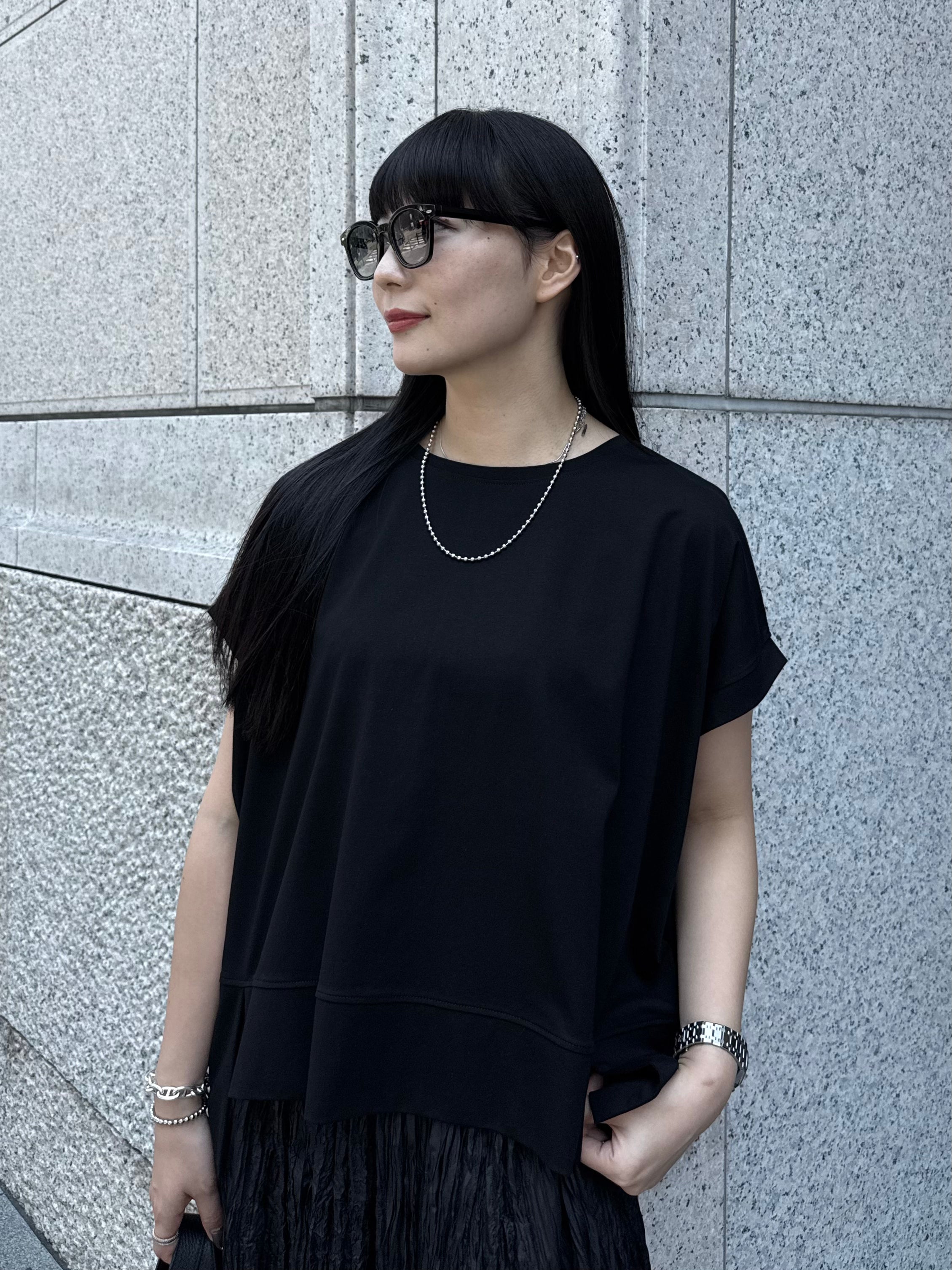 【ASYMM】NEAT TEE -black-　※8/6-12迄に順次発送予定