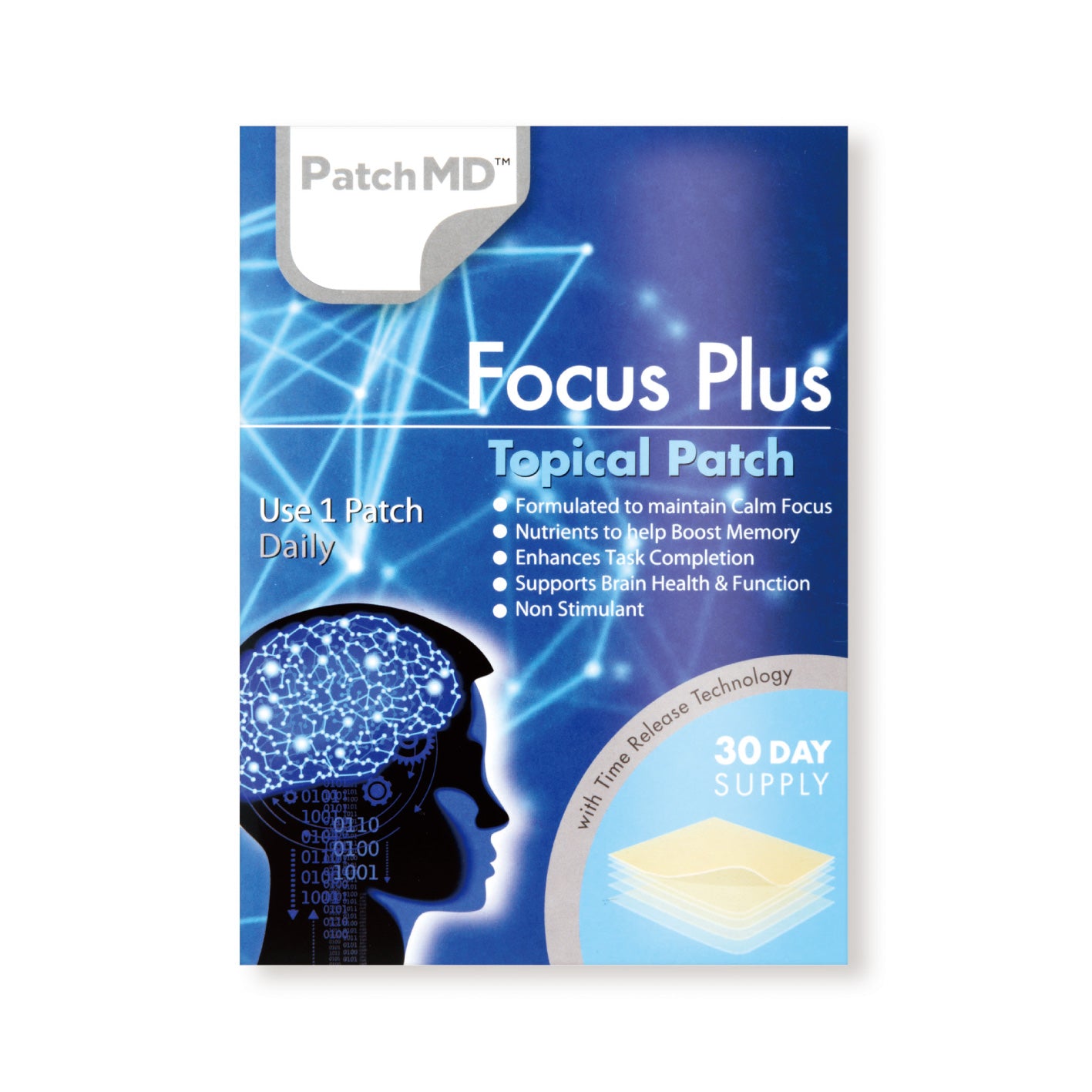 PatchMD（ﾊﾟｯﾁMD)FOCUS PLUS　30枚入 ⚠️消費期限切れ　※6/25-7/1頃より順次配送