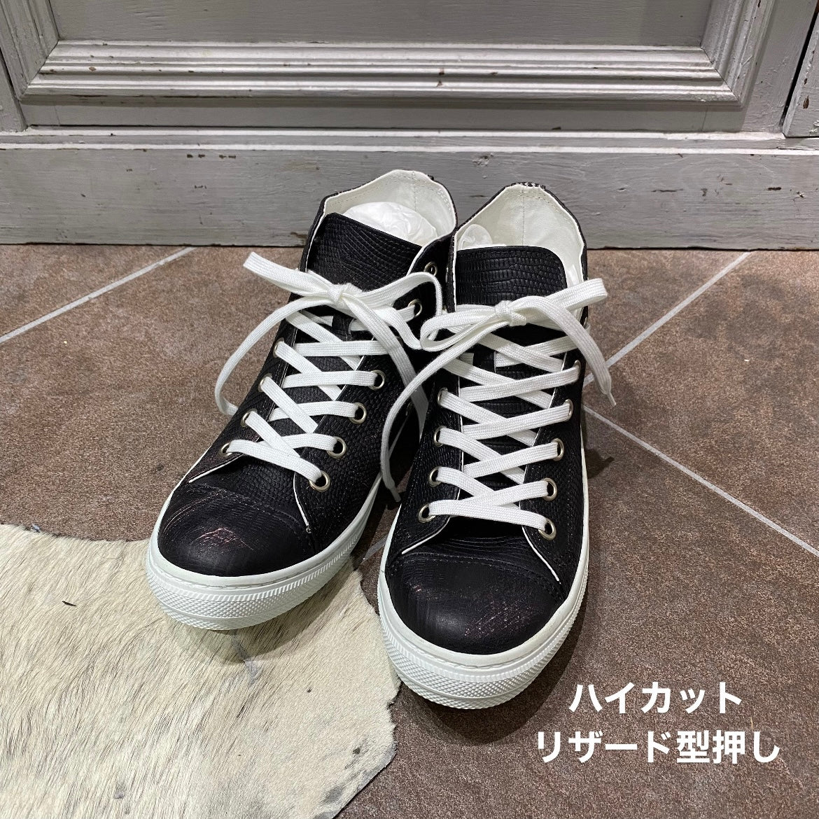 ⚠️予約【M.U.L.】ハイカットスニーカー -vintage ブラック-　※R7. 6月末納品予定