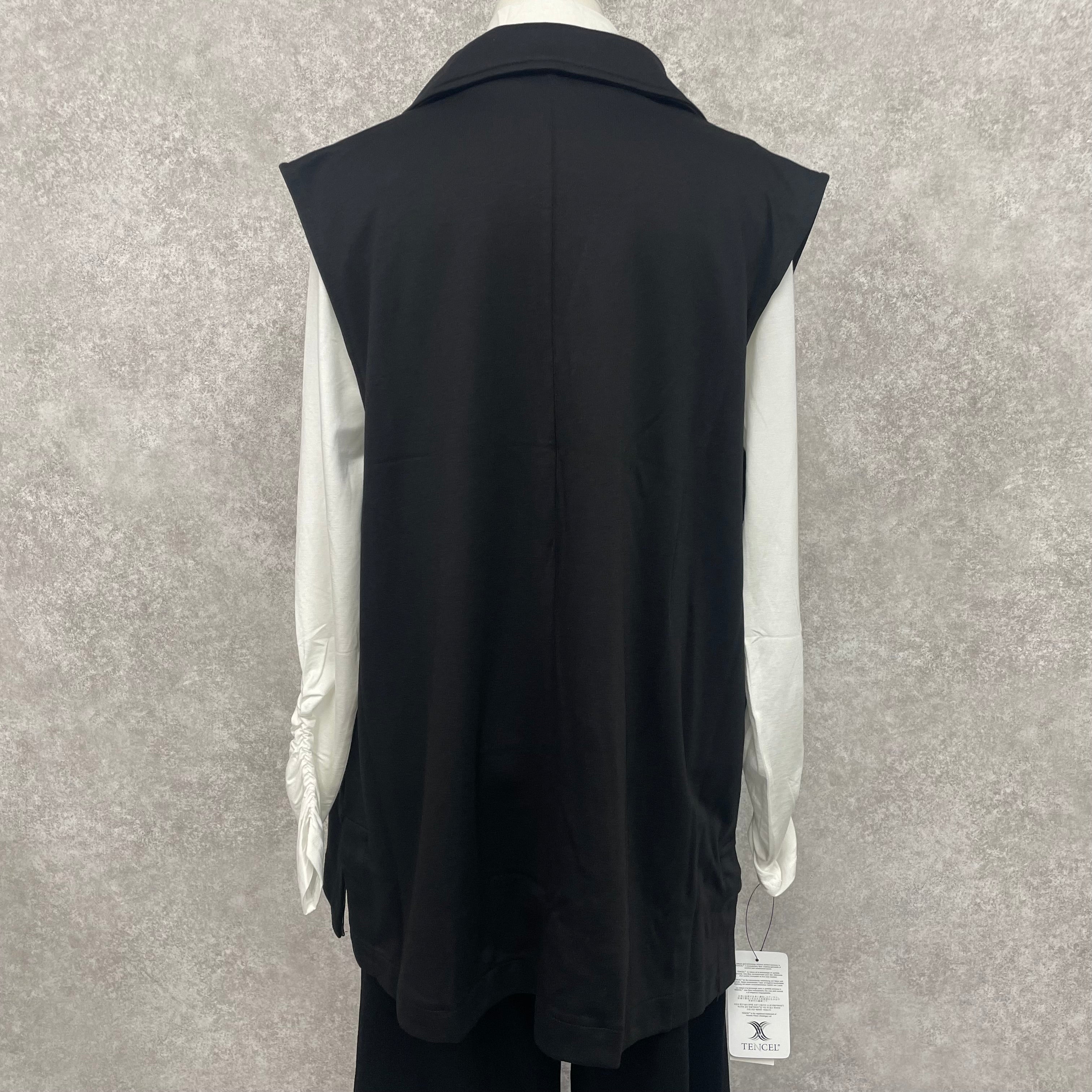 ボンディングジレ -ブラック-　※ハンガー納品　※1/21〜27頃より順次発送予定