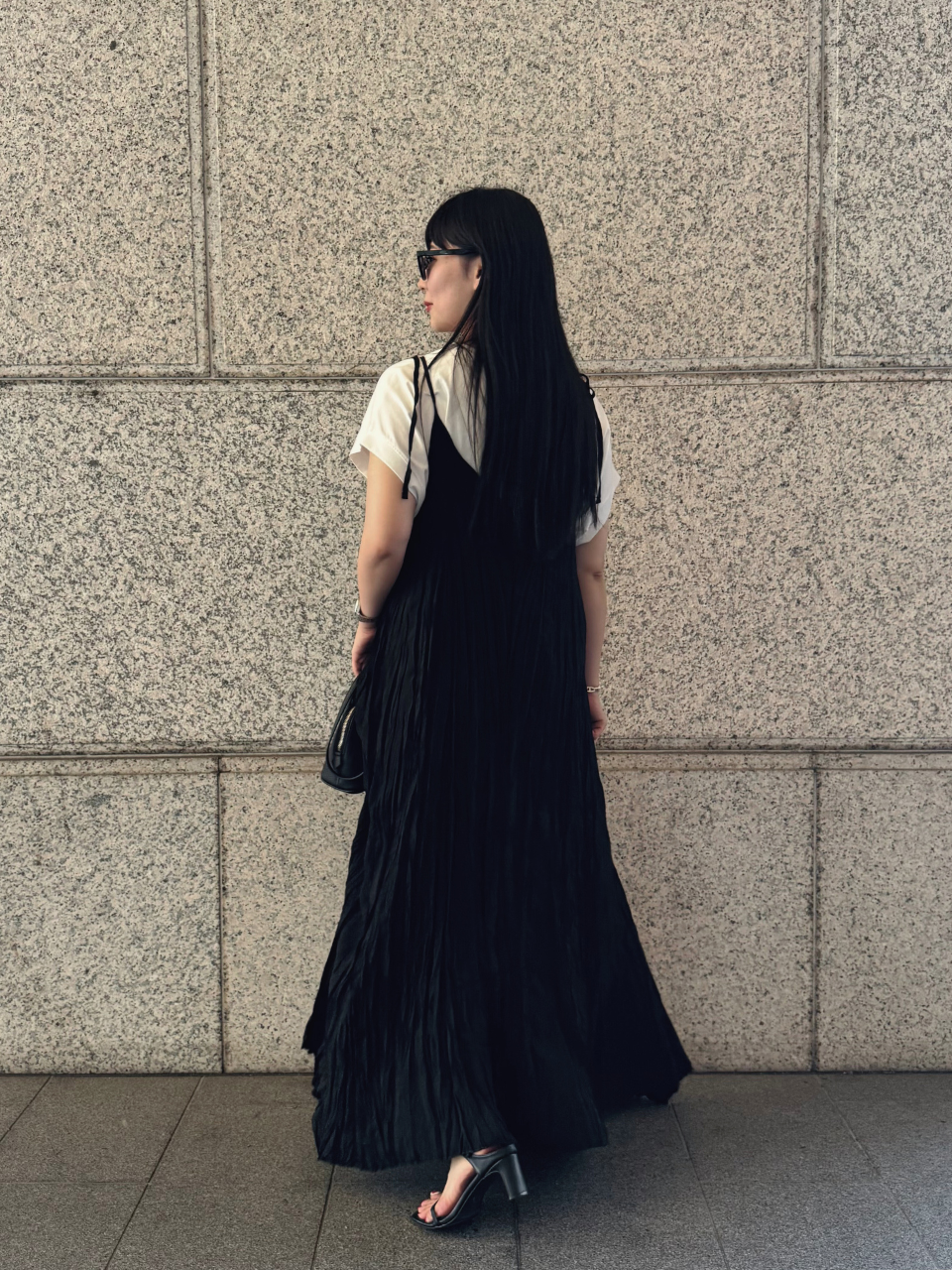 【ASYMM】CRUSHÉ DRESS -black-　※7/28〜8/1迄に順次発送