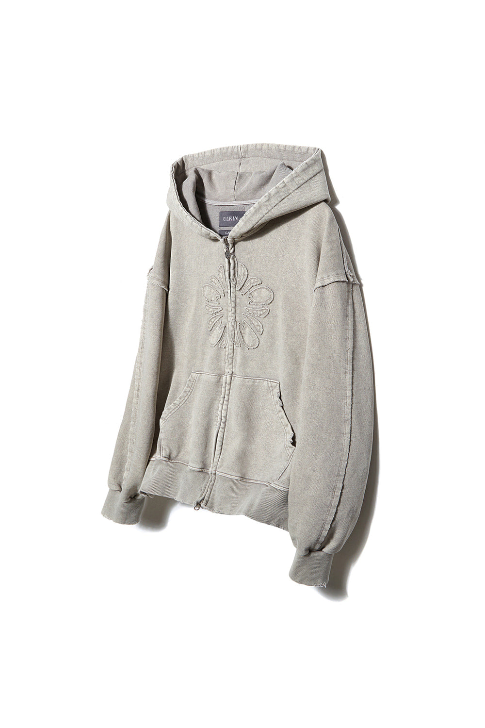 ※予約商品【ULKIN】MUGUNG Vintage Zip-up Hoodie_Oatmeal　※12月頃より順次配送予定