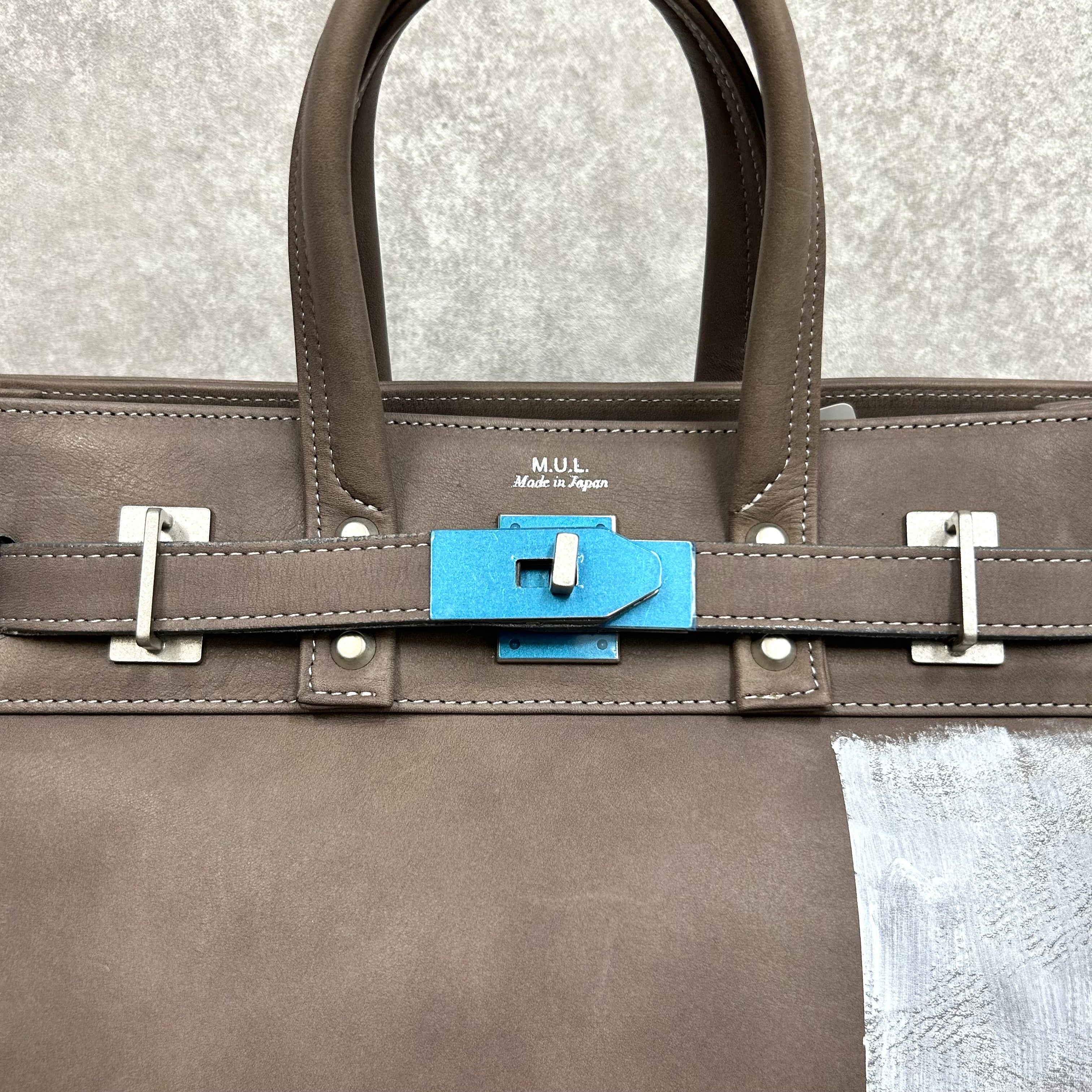 【MUL063】stud series トート　S　-オークダーク-　オイルレザー　※7/2〜7/12より事務所から順次発送予定