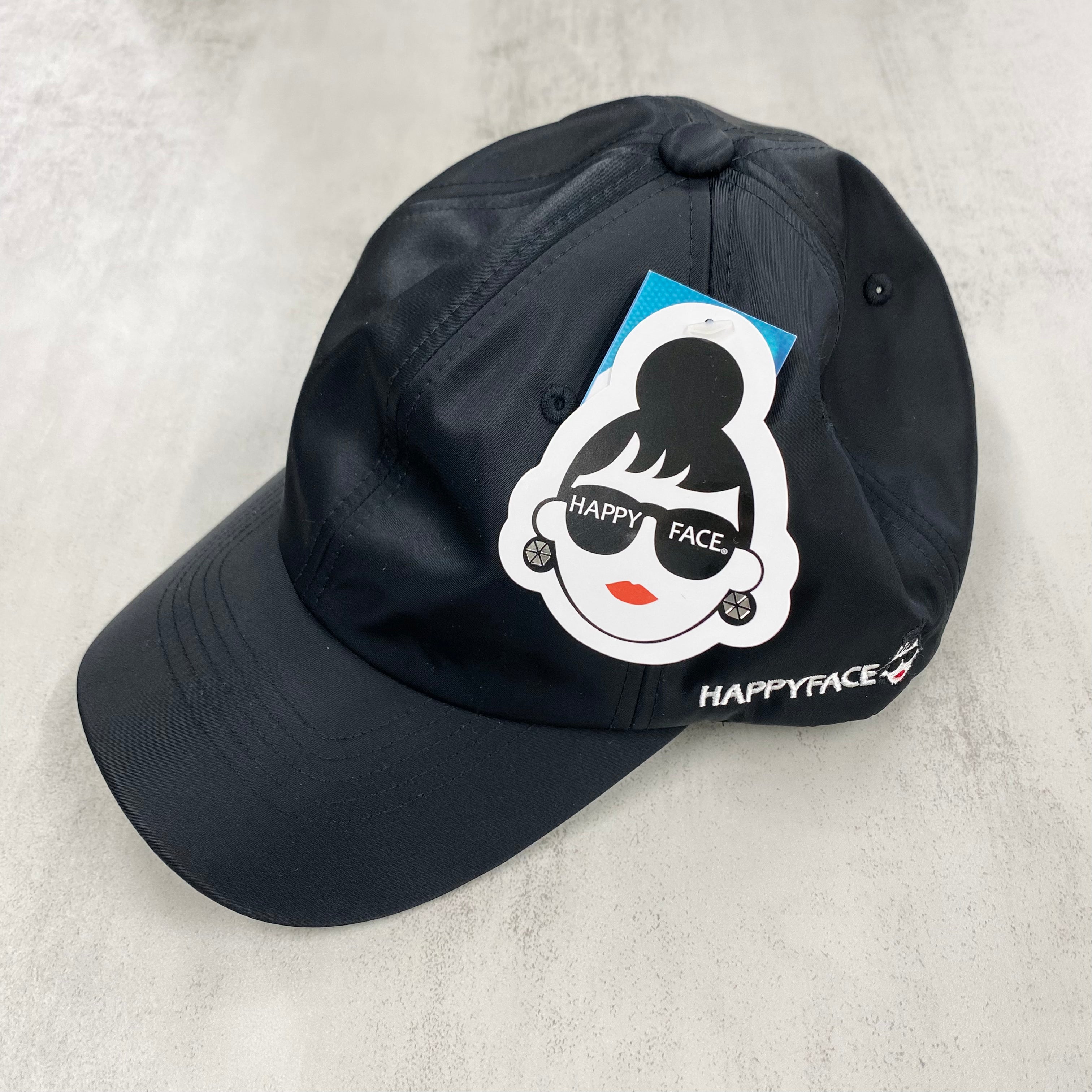 【HAPPYFACE】ＥＭＭＡナイロンキャップ　ブラック　※10/22〜28より順次配送