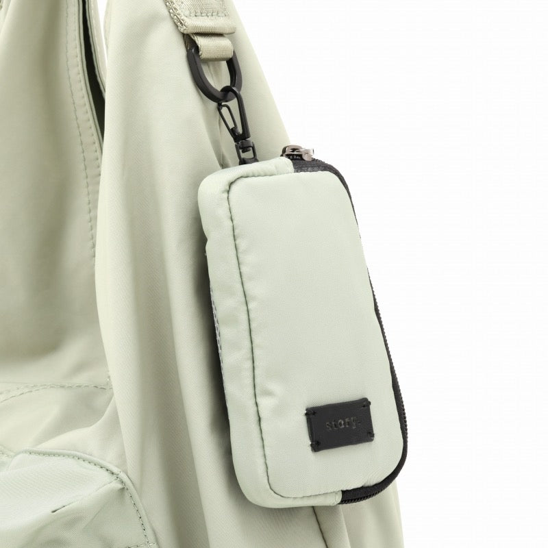 ※ 完全受注販売【story.】PDトライアングルトートL -アイスグリーン-