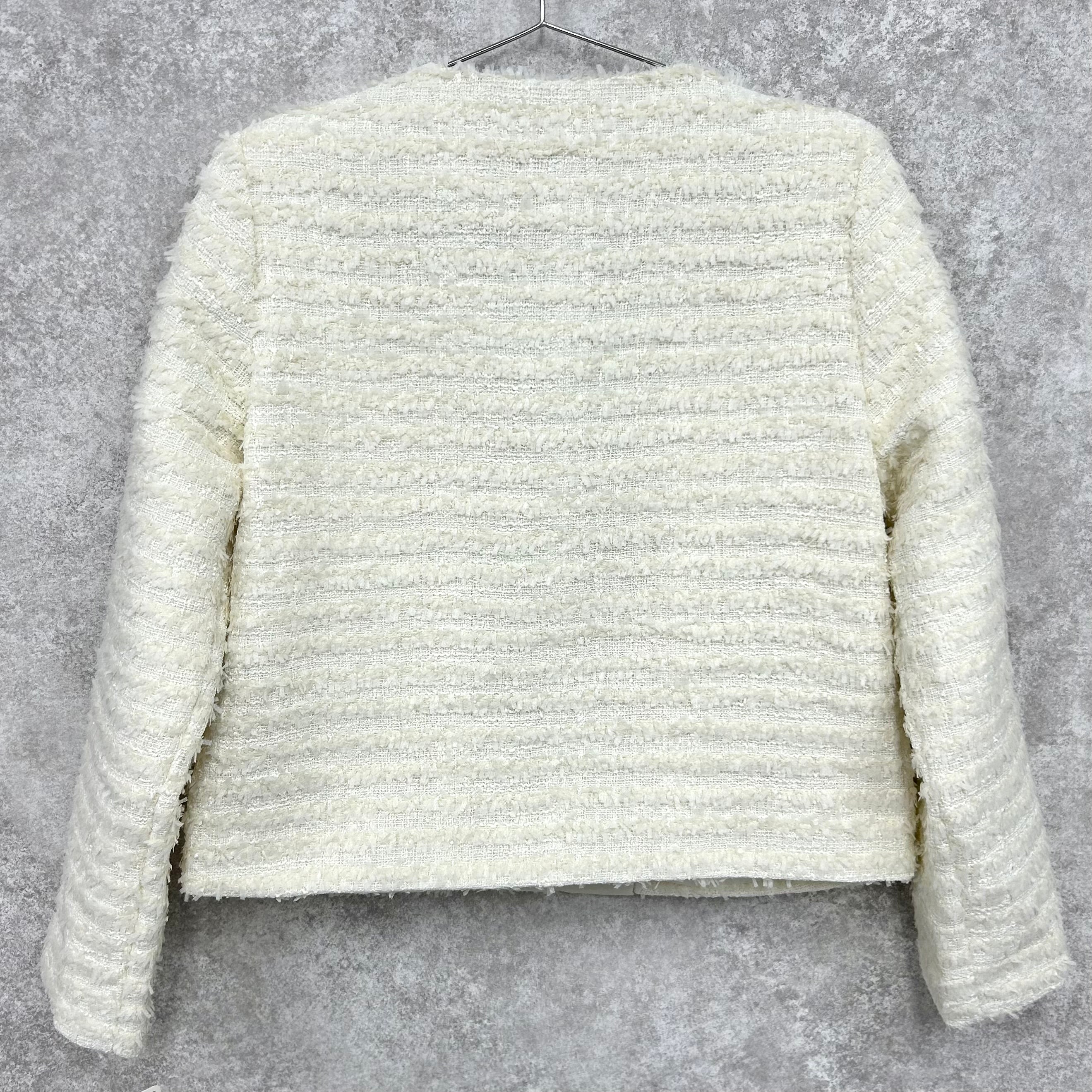 ツイードショートジャケット　-オフ-　※ハンガー納品　※4/2~4/8迄に順次発送予定