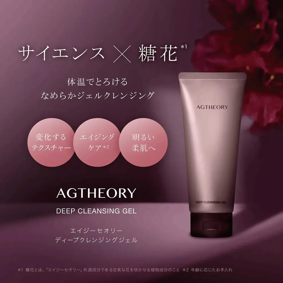 特典付き✨【AXXZIA】エイジーセオリー ディープクレンジングジェル 120g＋洗顔・化粧水・エマルジョンサンプルパウチ各一枚付き　※8/6~12迄に順次発送予定