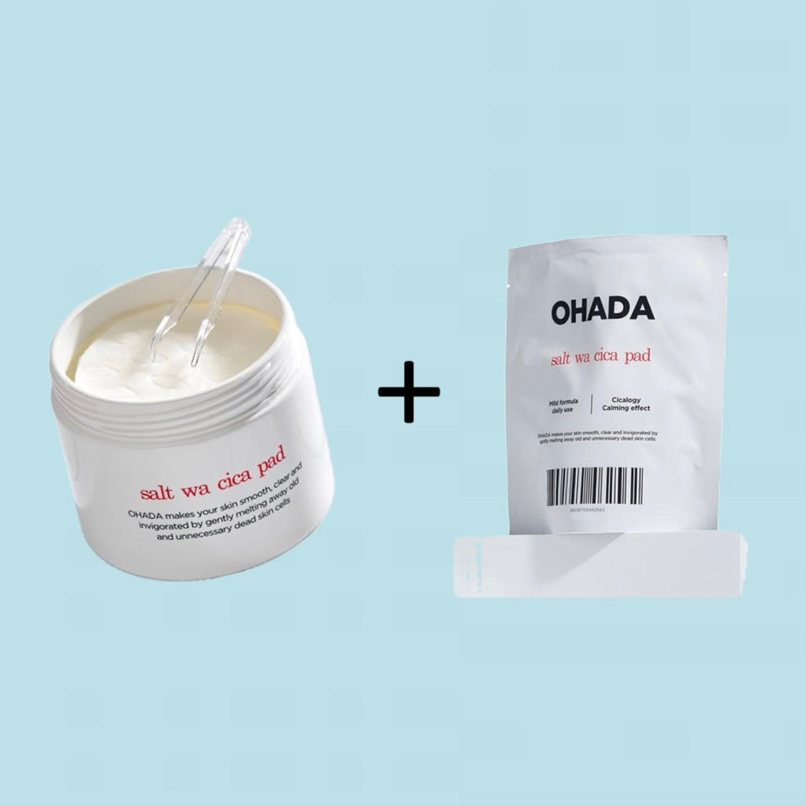 【OHADA】ソルトとシカパッド25枚 (170ml)+レフィルのセット　※6/25-7/1頃より順次配送予定