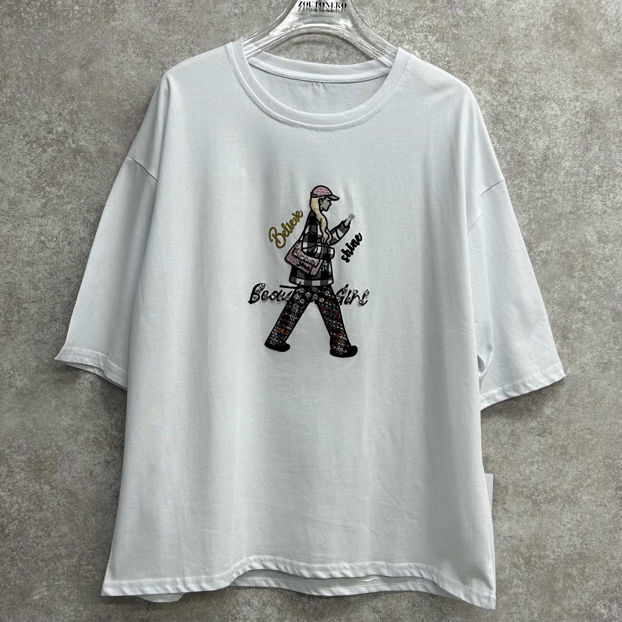 シティーガールTシャツ　-ホワイト-　※3/5〜11頃より順次発送予定