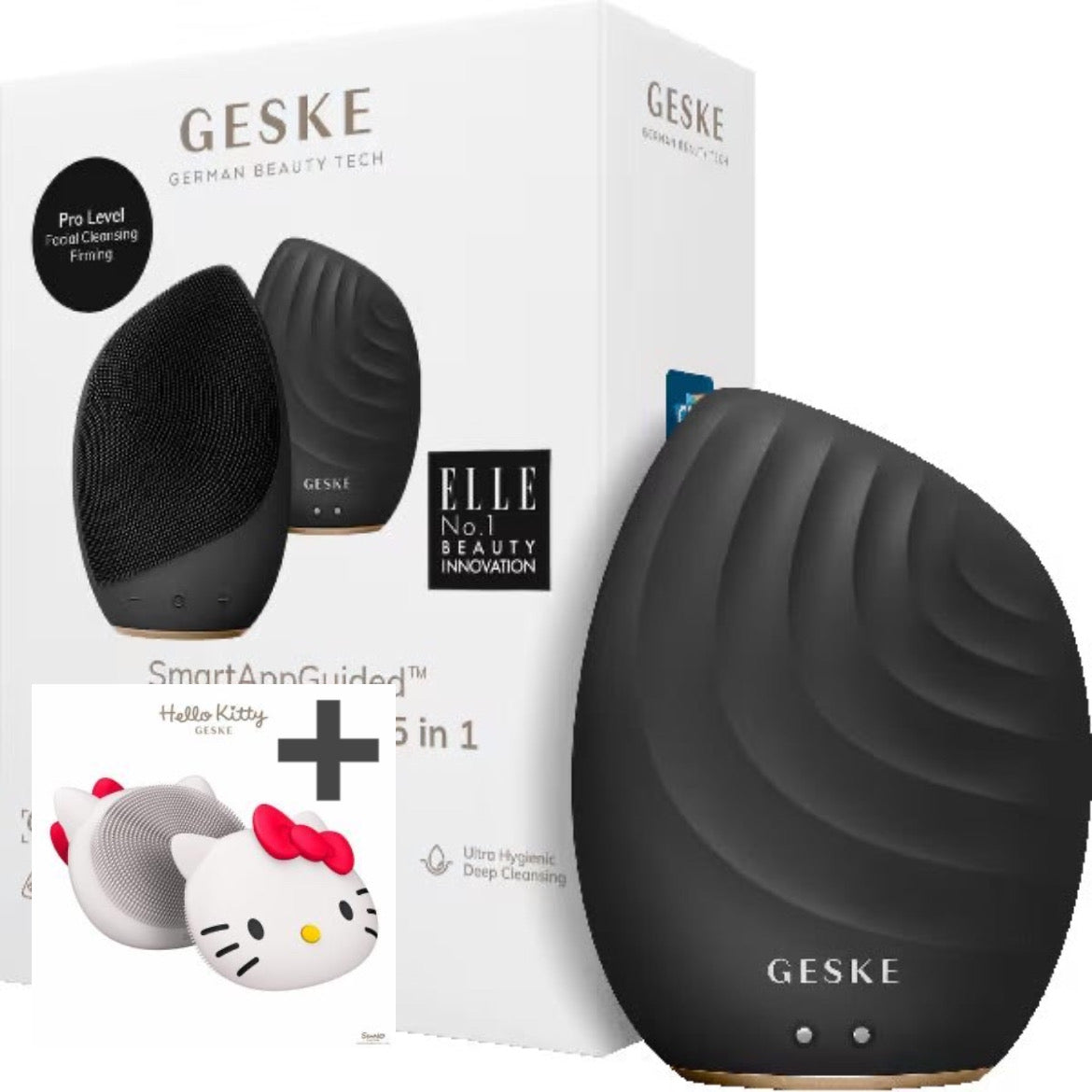【ハローキティ フェイシャルブラシセット🎀】【GESKE】ソニックフェイシャルブラシ　※3/26〜4/1頃より順次発送予定