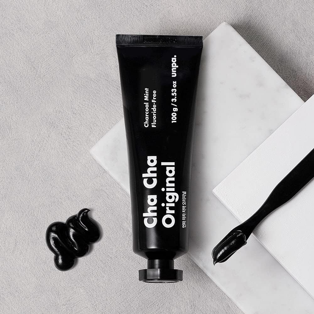 ChaCha Black 100g チャコールミント(ブラック)歯磨き粉　※10/8~14より配送予定
