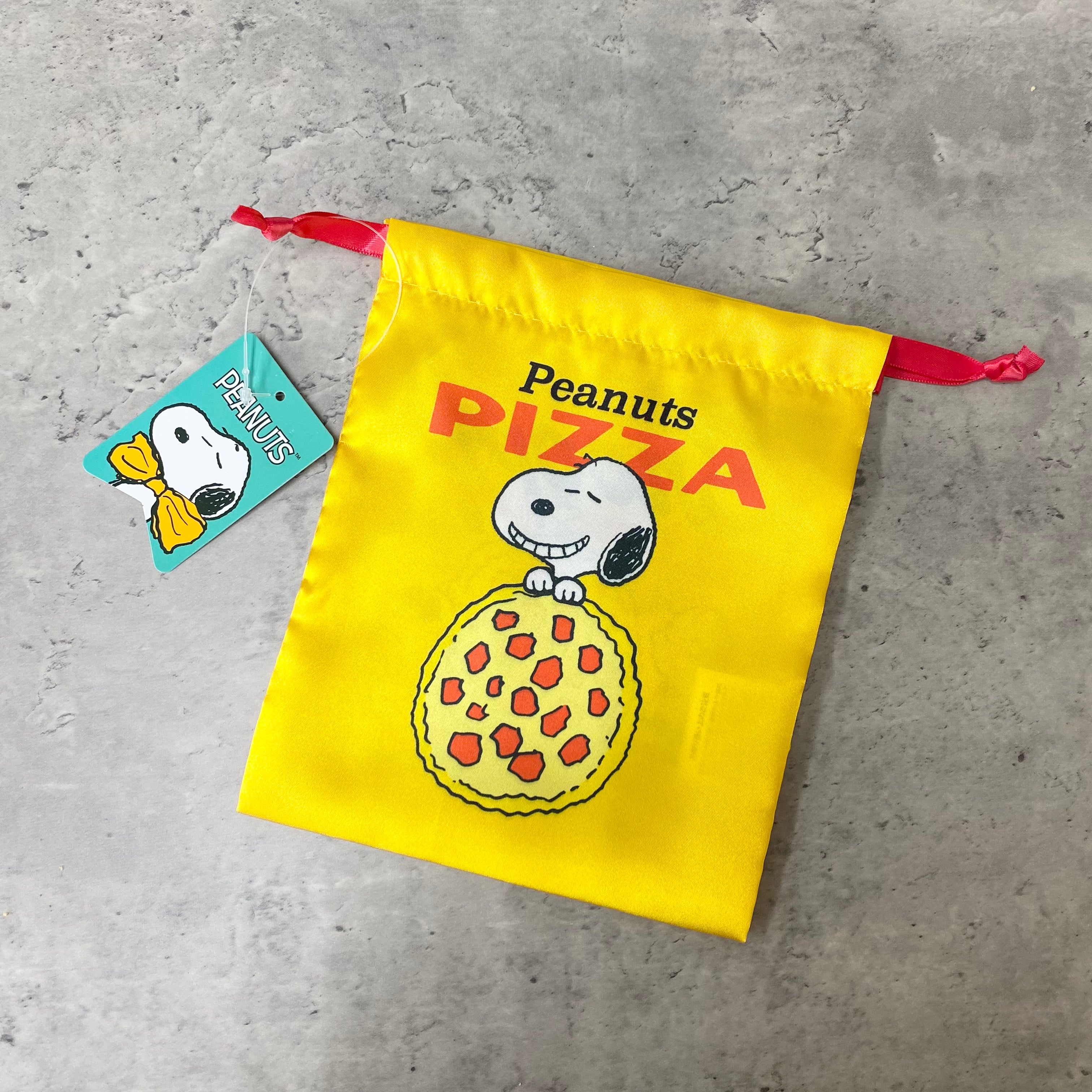 キャラクター巾着 -スヌーピー -PIZZA-　※1/7〜14より順次配送予定