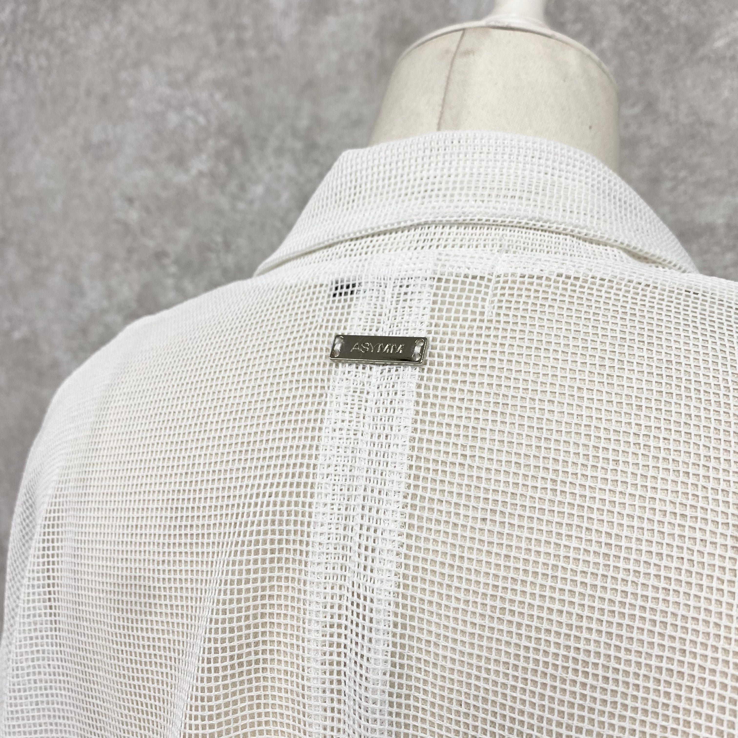 【ASYMM】AIR Mesh Jacket -white-　※7/16-22より順次発送予定
