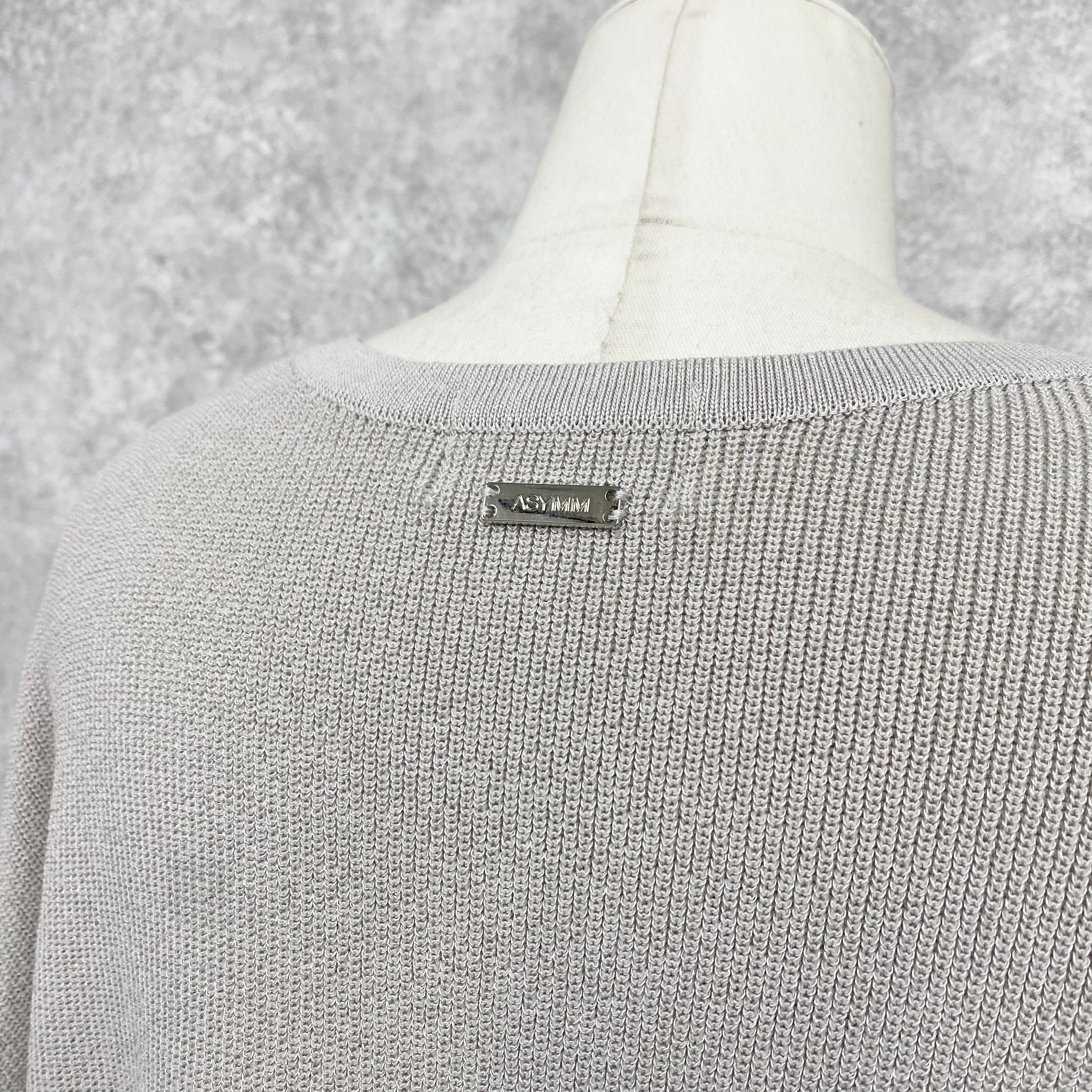 【ASYMM】Slow Knit -greige-　※7/16-22より順次発送予定