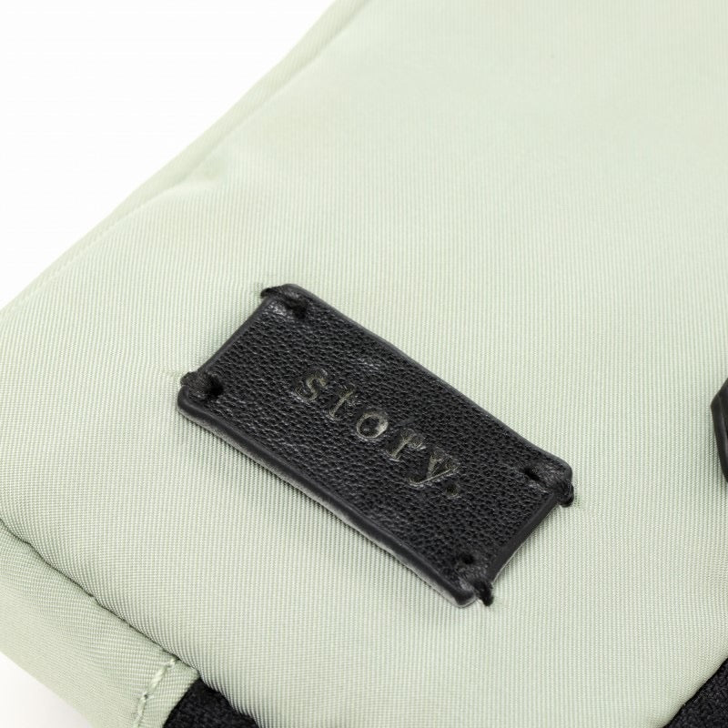 ※ 完全受注販売【story.】PDトライアングルトートL -アイスグリーン-