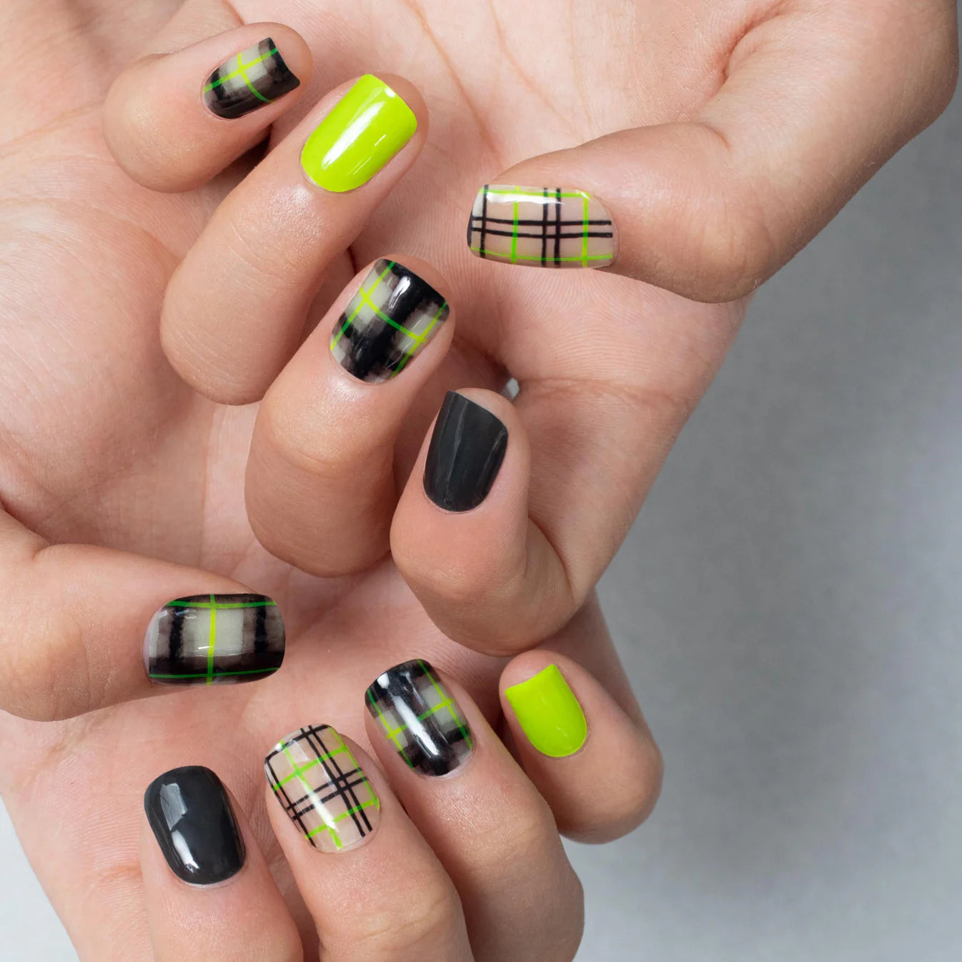 【esshimo】EN035 Black Neon Check(ﾌﾞﾗｯｸﾈｵﾝﾁｪｯｸ)　※11/12〜18より順次配送