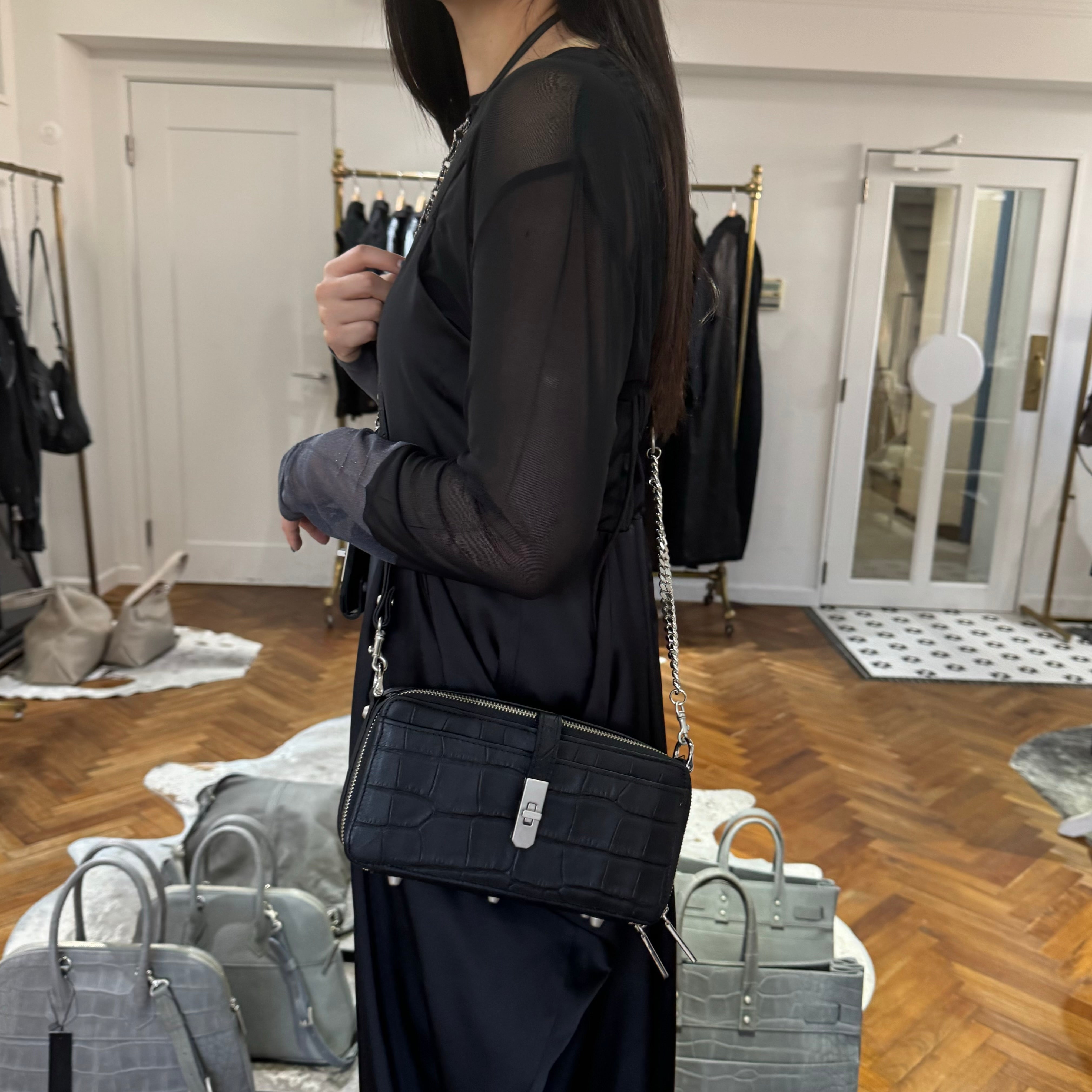 M.U.L新型ウォレットショルダー 灰グレー （☆新品未使用限定品  