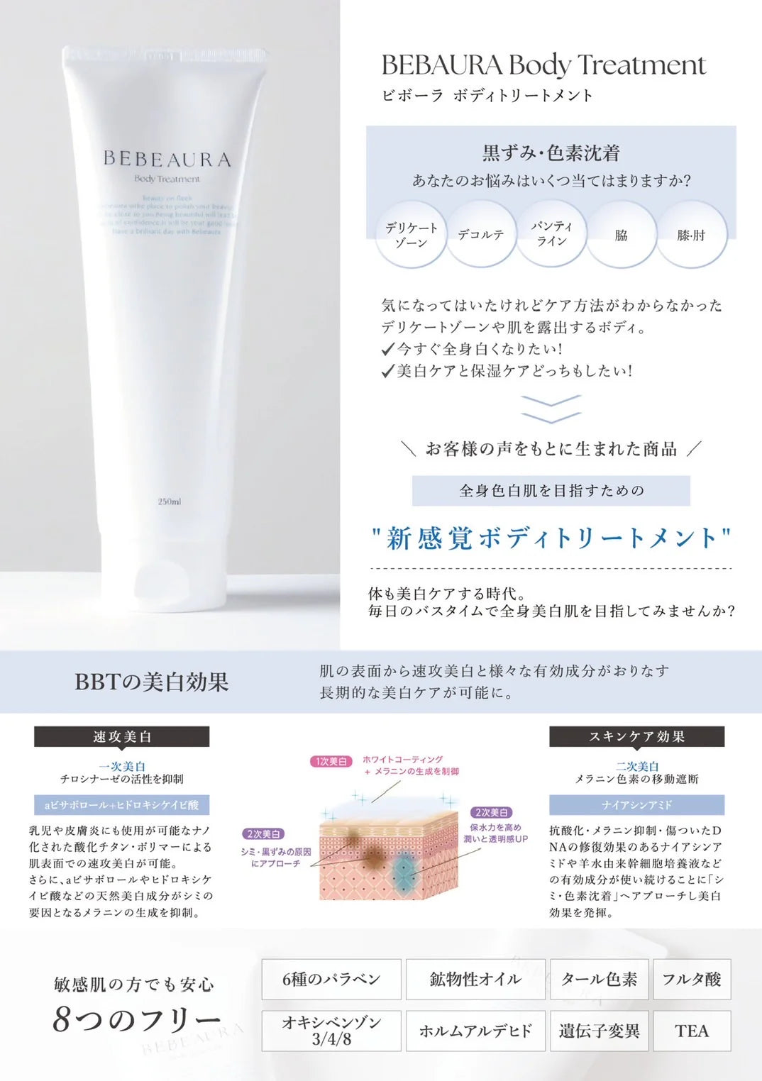 BEBEAURA】美白ボディトリートメント