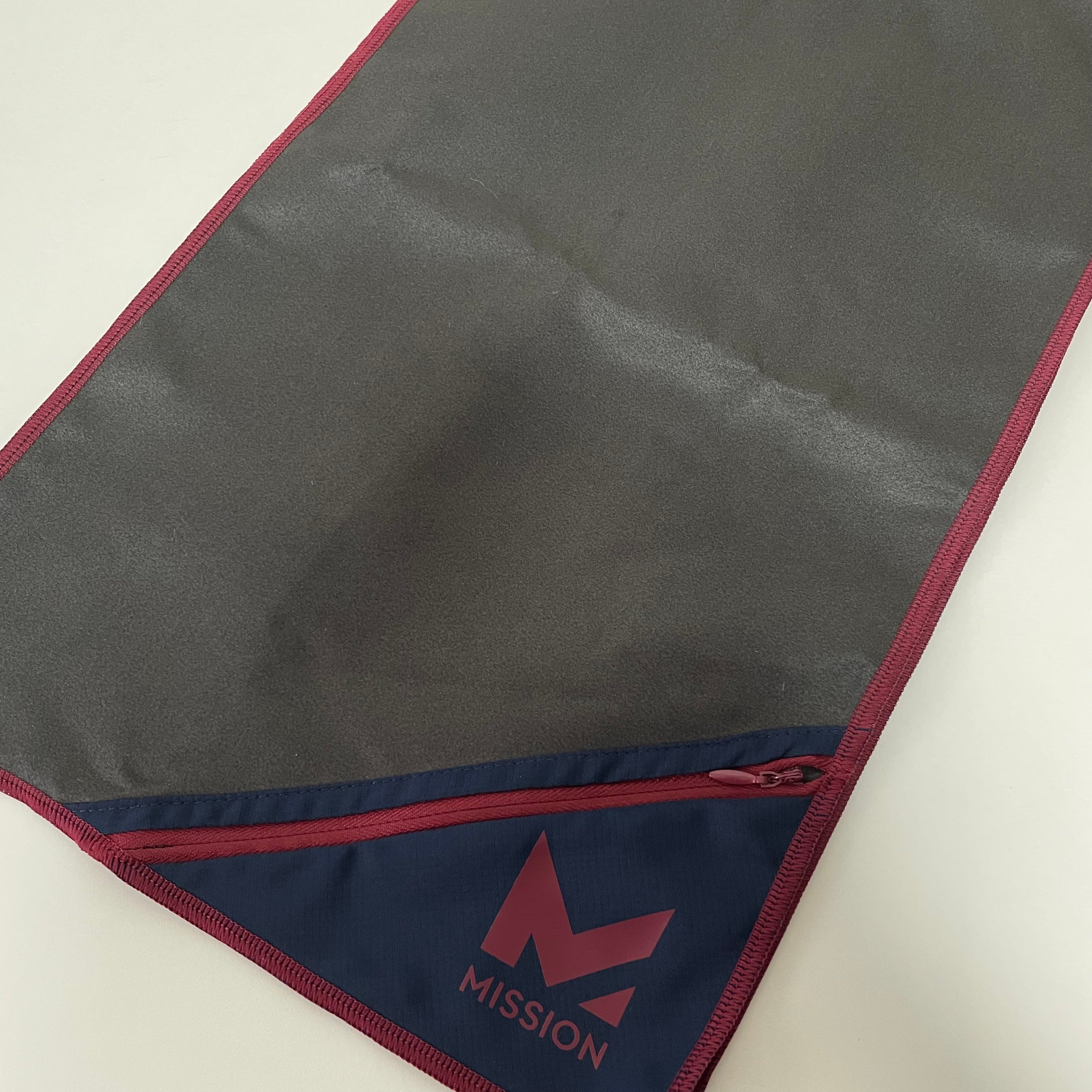 【MISSION】Cooling Summit Pocket Towel -Black/Navy　※7/2-7/5頃より順次配送