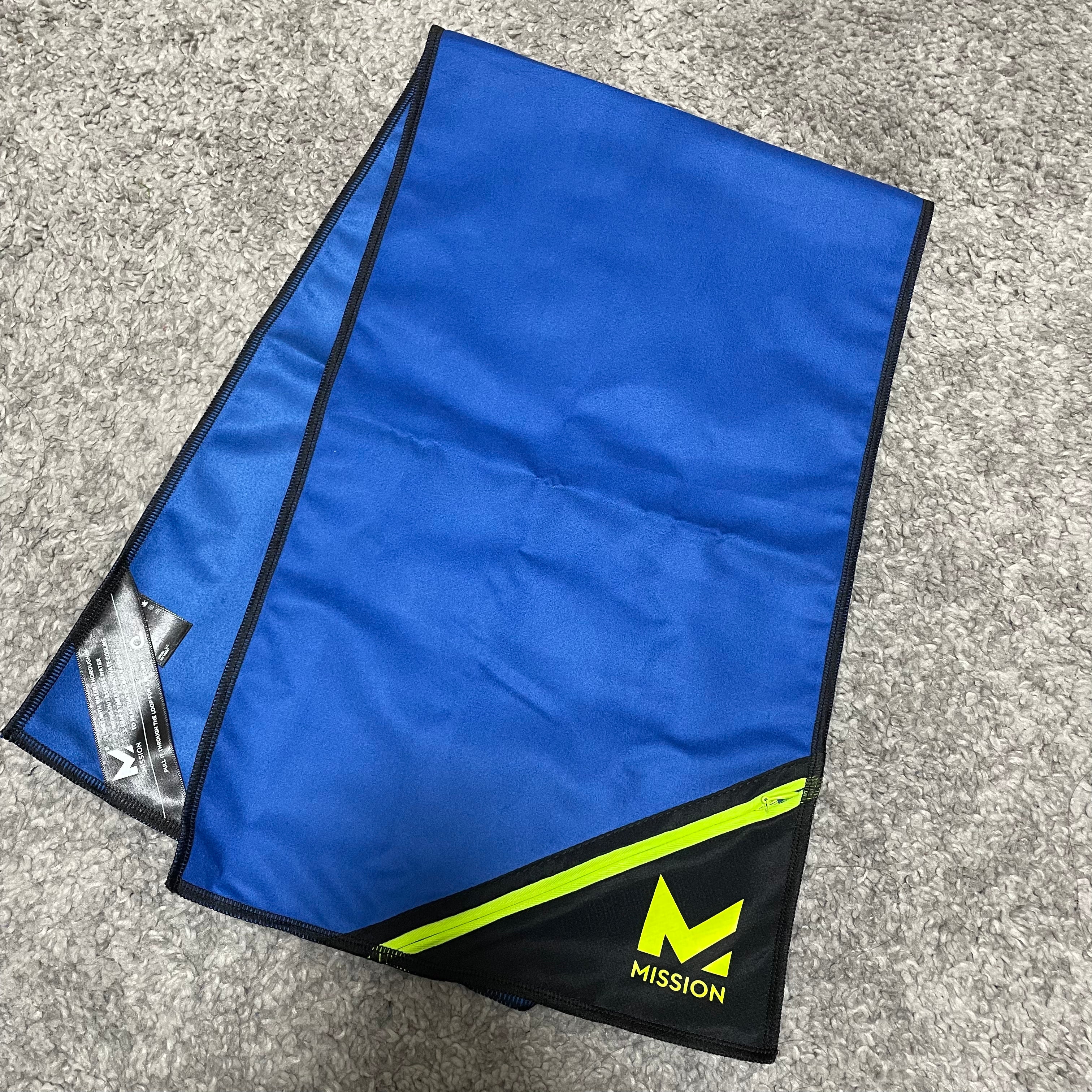 【MISSION】Cooling Summit Pocket Towel MISSION -Blue　※7/2-7/5頃より順次配送