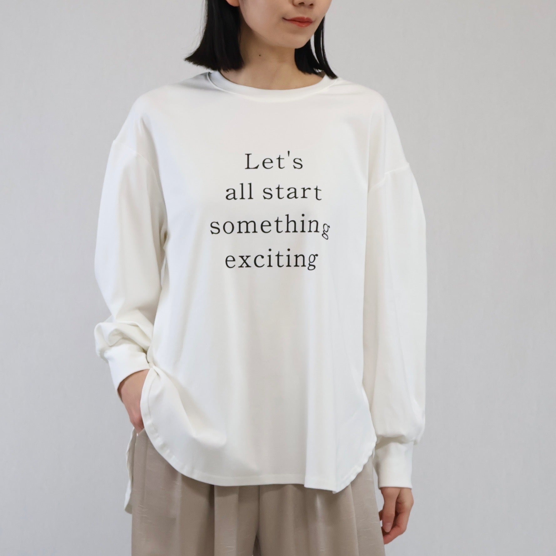 ロゴプリント長袖Tシャツ　B　※4/23~4/29頃より順次発送予定