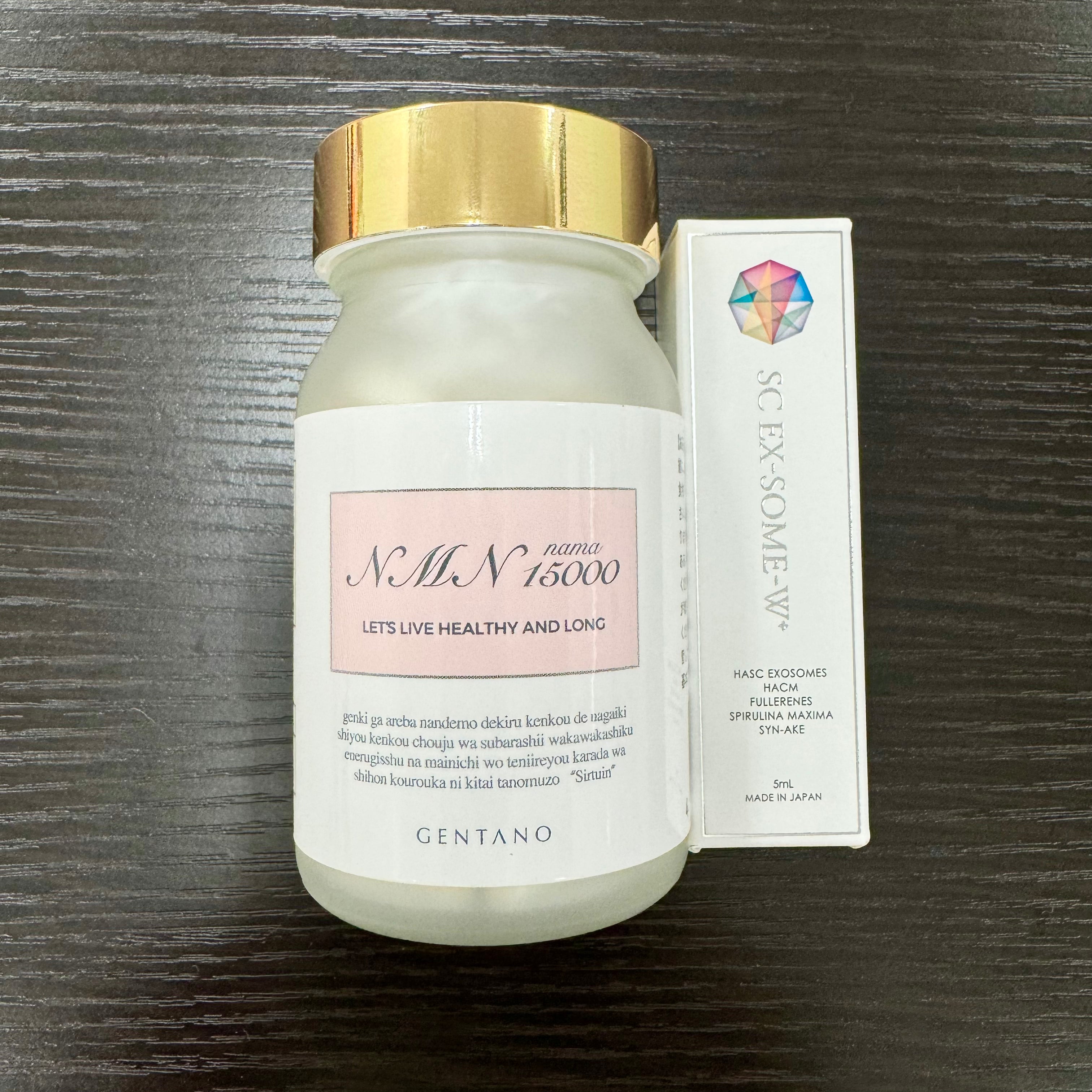 GENTANO NMN 15000mg  100粒＋エスシーEXソーム5mlプレゼント　※11/12〜18より順次配送