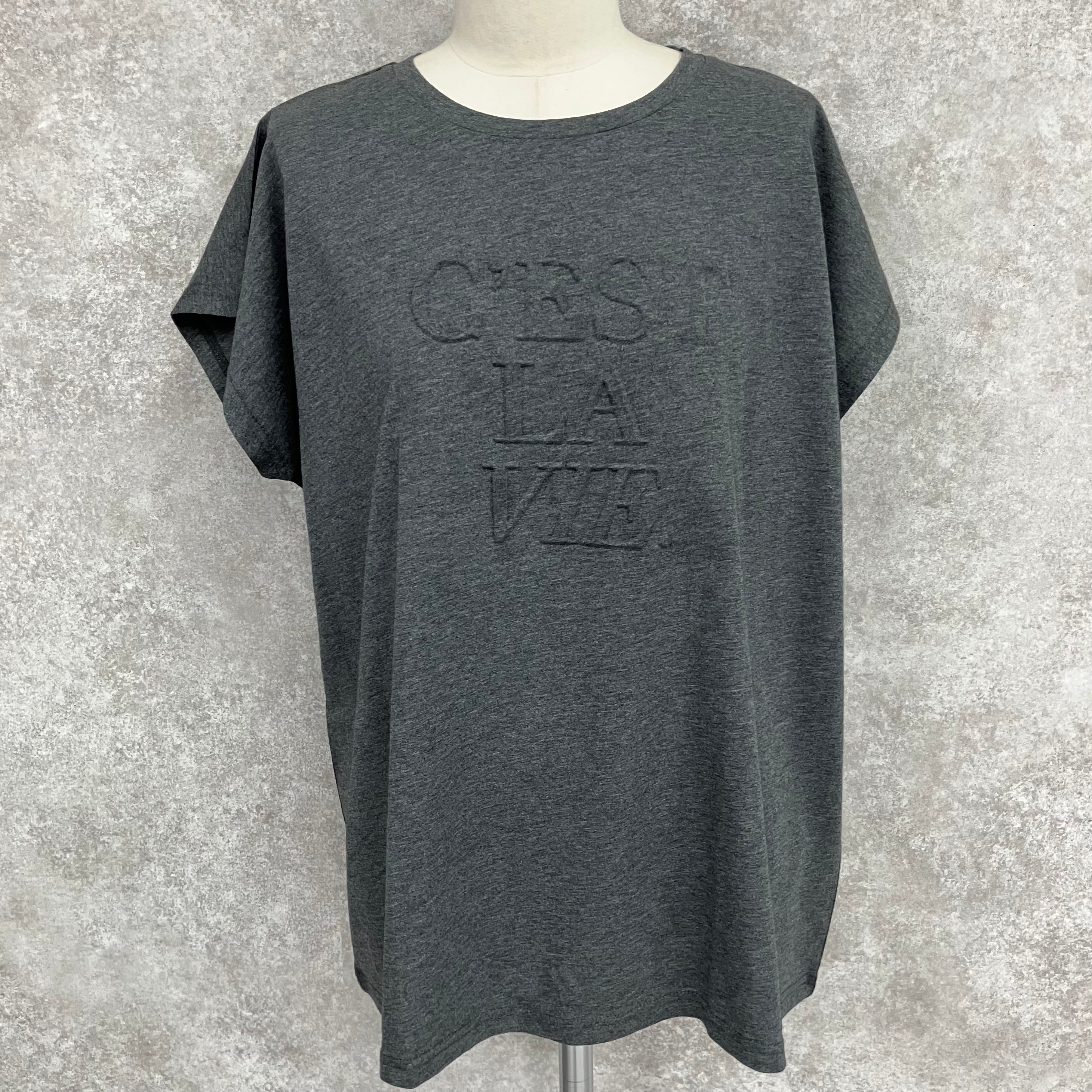 ロゴカットTシャツ　-チャコール-　※5/28~6/3迄に順次発送予定