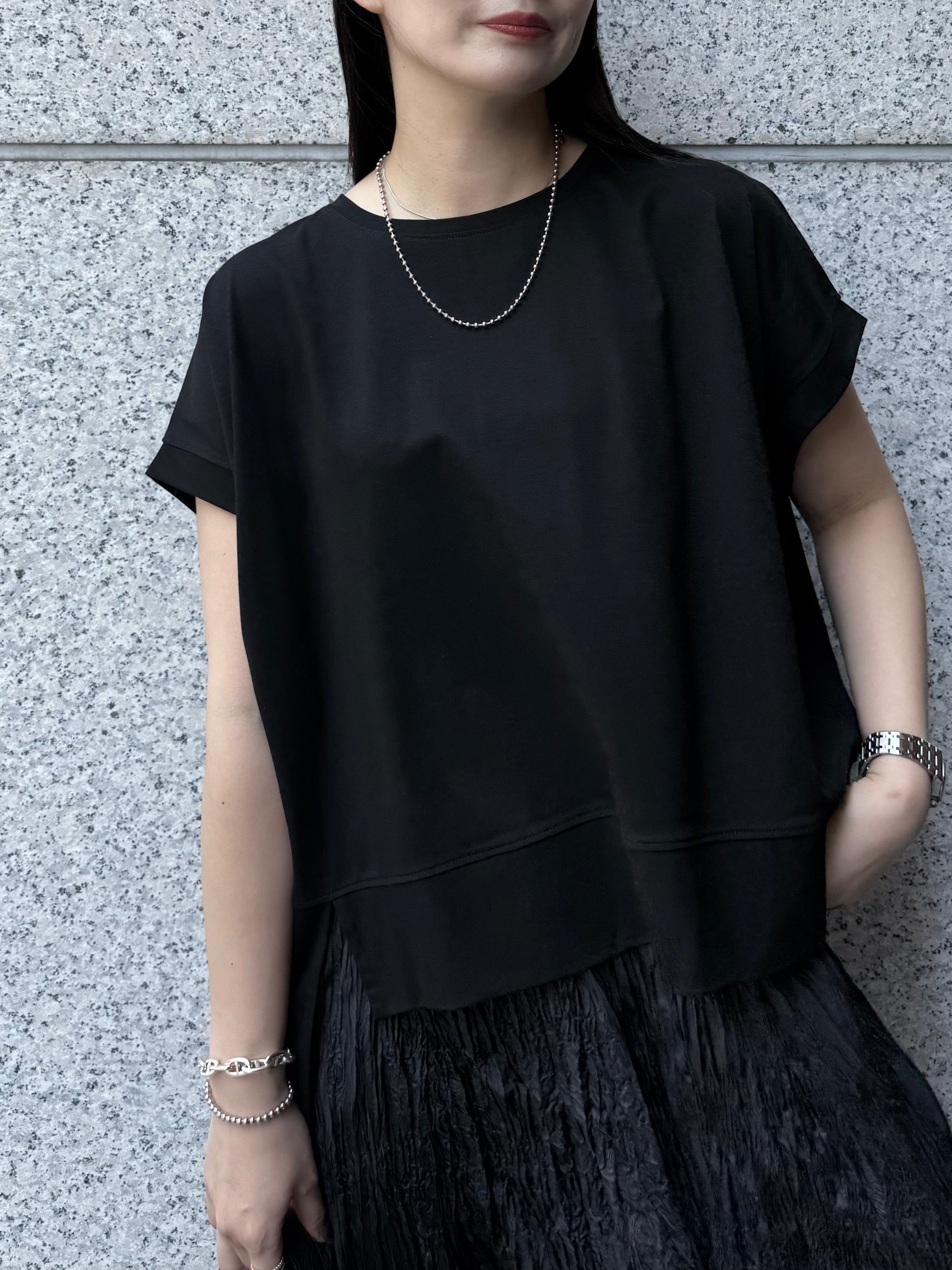 【ASYMM】NEAT TEE -black-　※8/6-12迄に順次発送予定